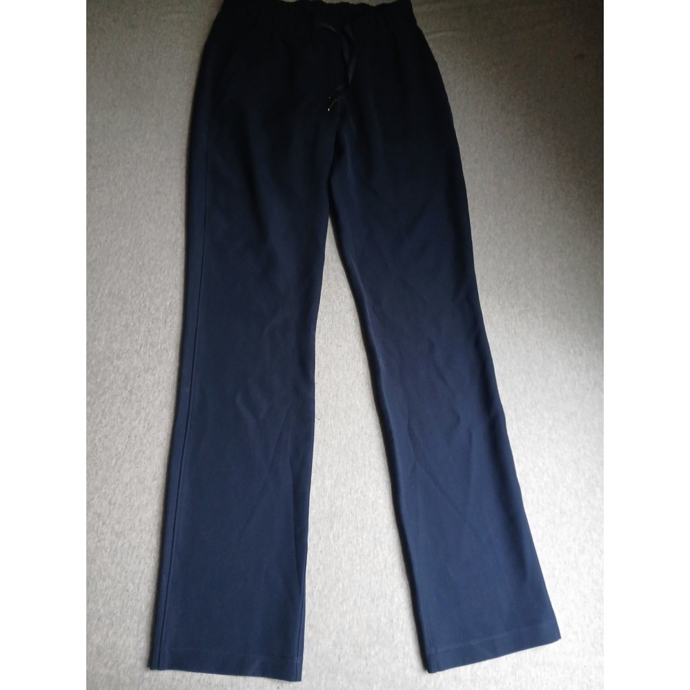 Lululemon Pants 4 On The Fly Woven Ankle Pockets Comfort Stretch Navy Straight
